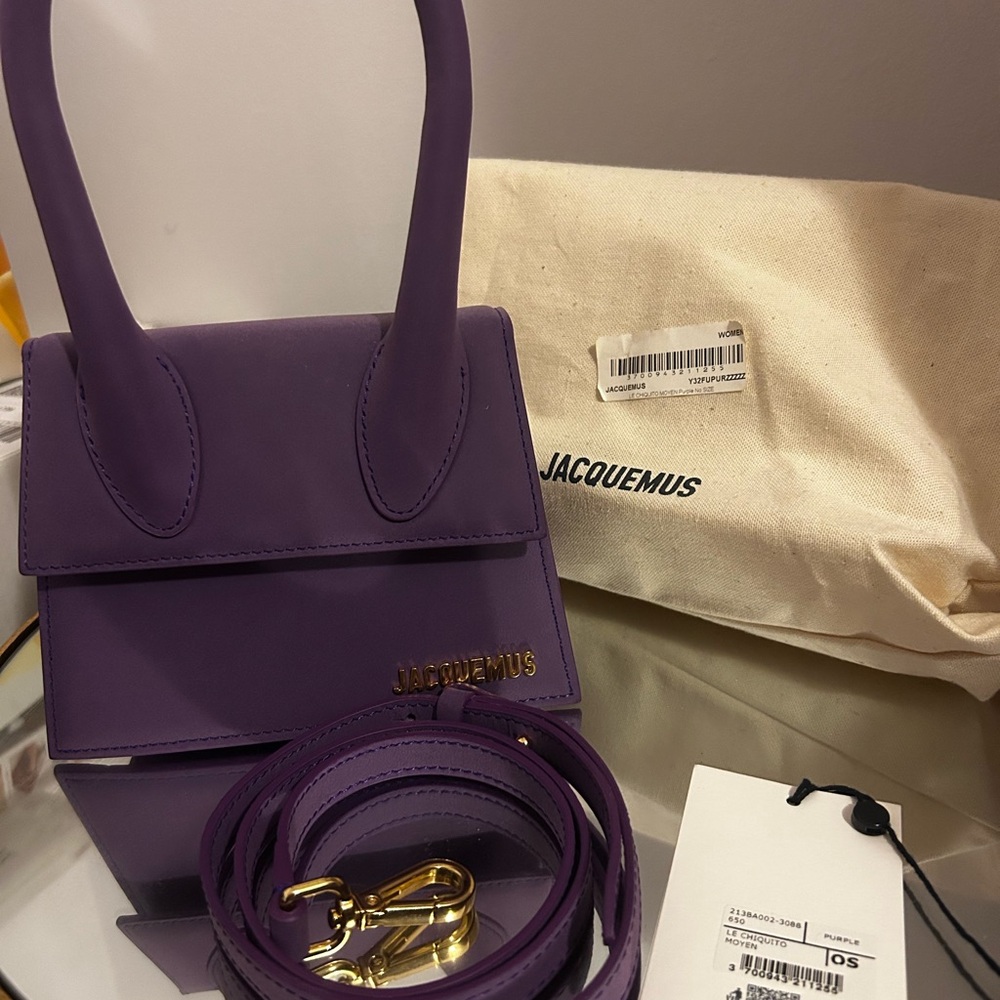 Jacquemus Le Chiquito Moyen Purple Mini Bag